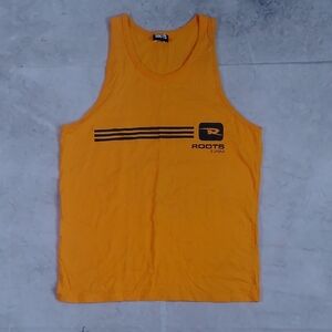 Vintage 90s Roots Swim Yellow Tank Top